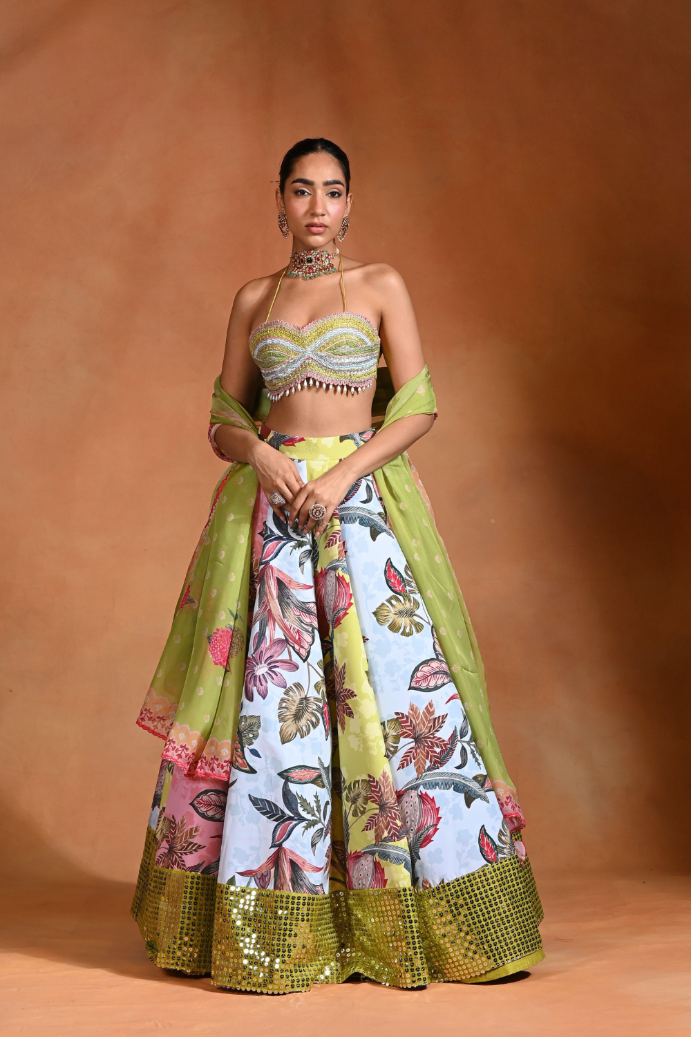 Brat Mosaiq  Lehenga