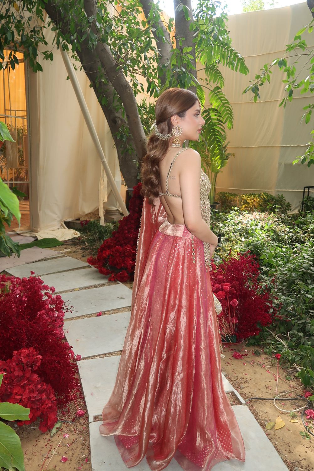 Muskan in Gulbahar Mirror Sharara Set