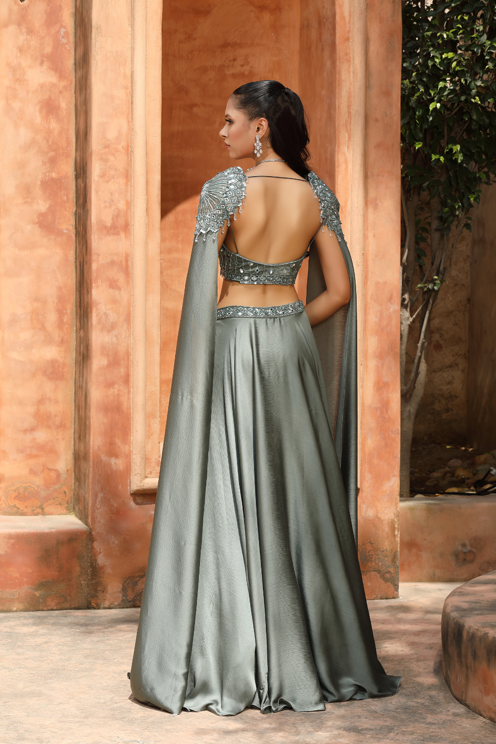 Sage Royal Lehenga