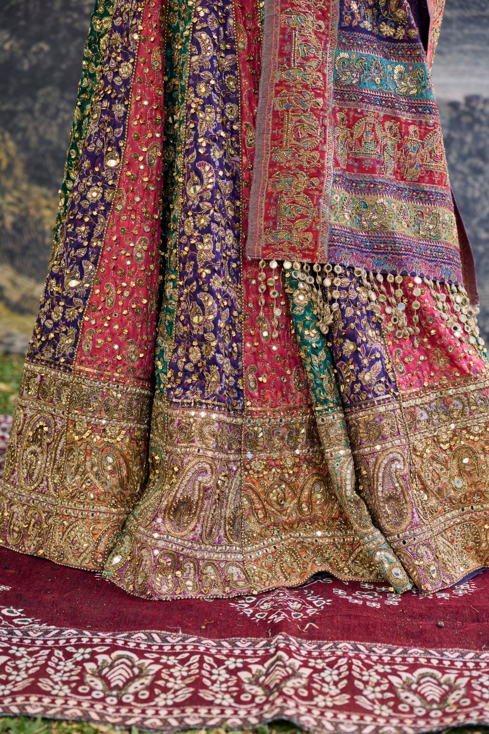 Rang Mahal Jamewar Lehenga Set