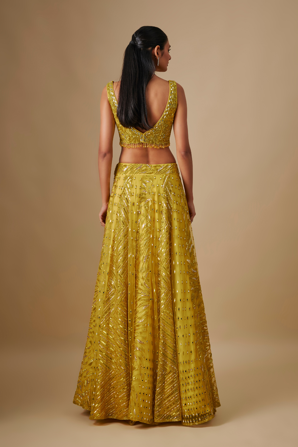 Flurry- Yellow Lehenga With blouse and dupatta