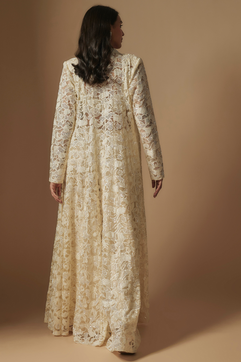 Evoke full Embroidered paired w full embroidered and sharara