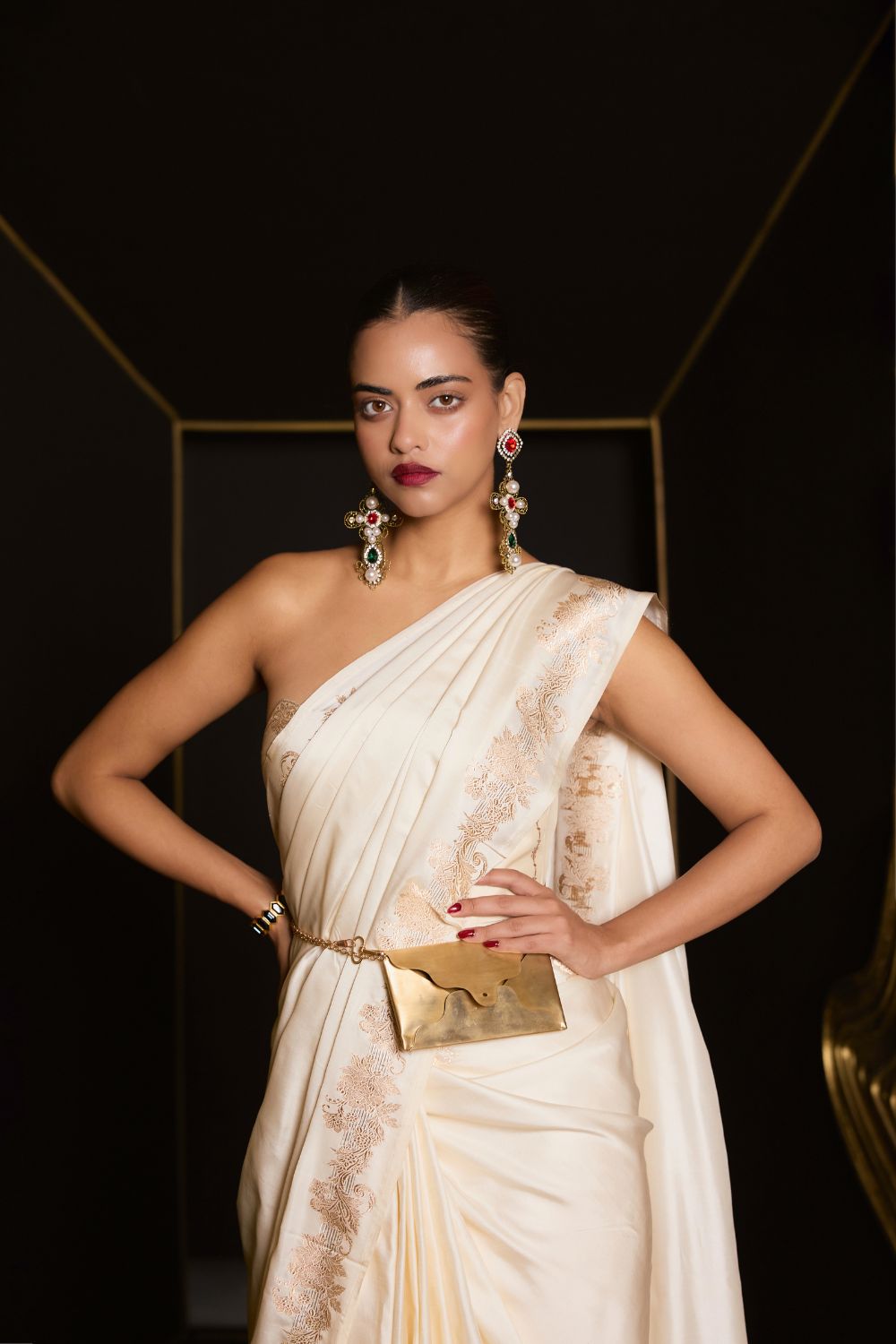 The Ivory Promise Saree