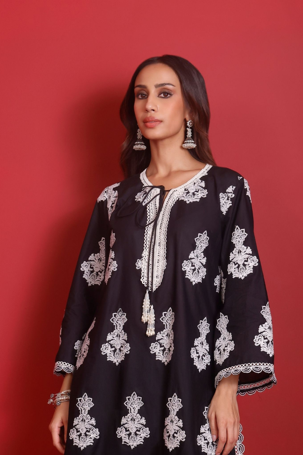 Rimi Cotton Black Kurta Set