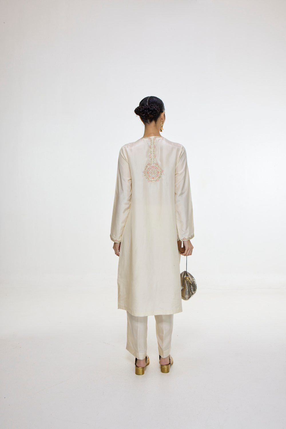 Handwoven White Kurta Set