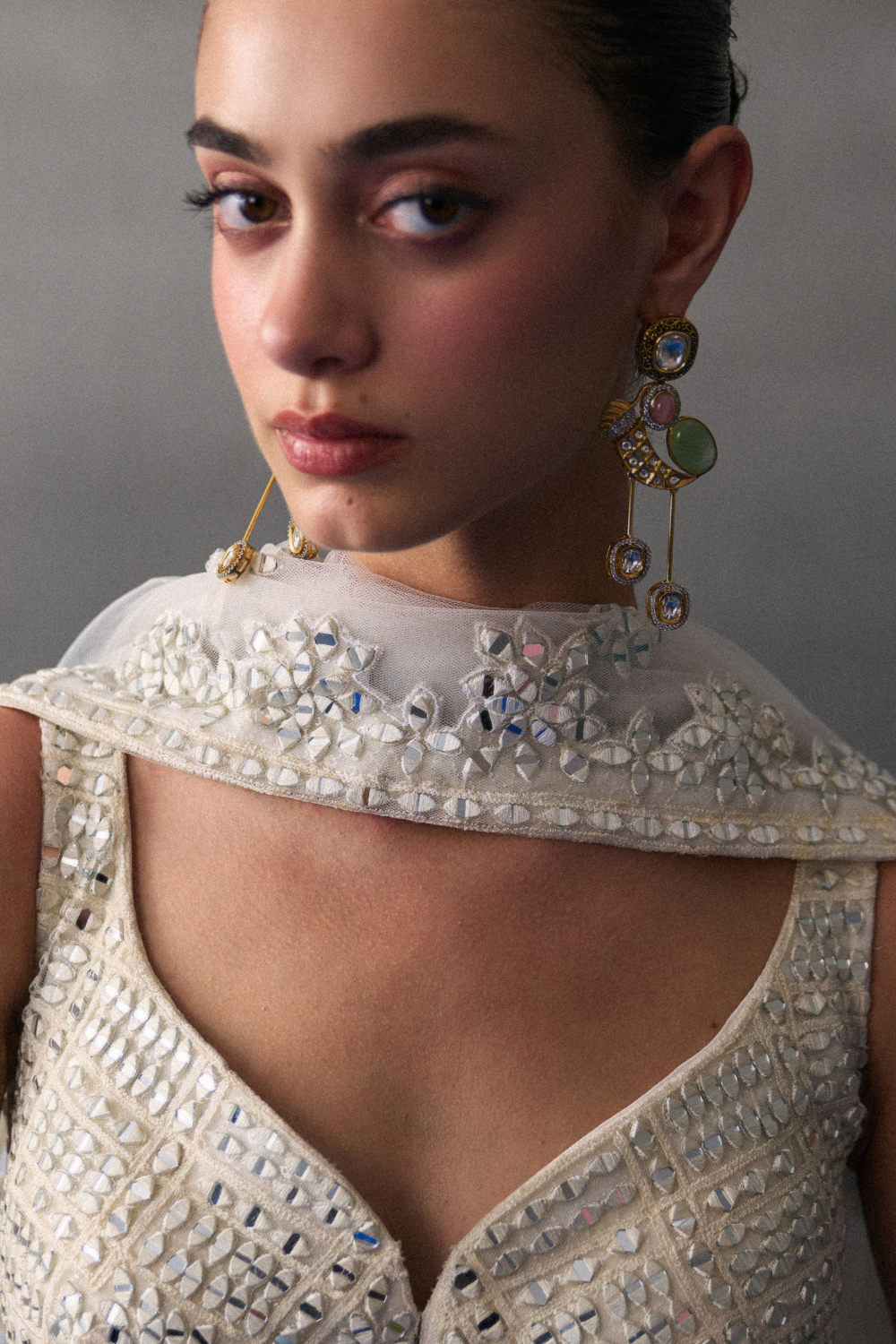 White Festive Lehenga Set