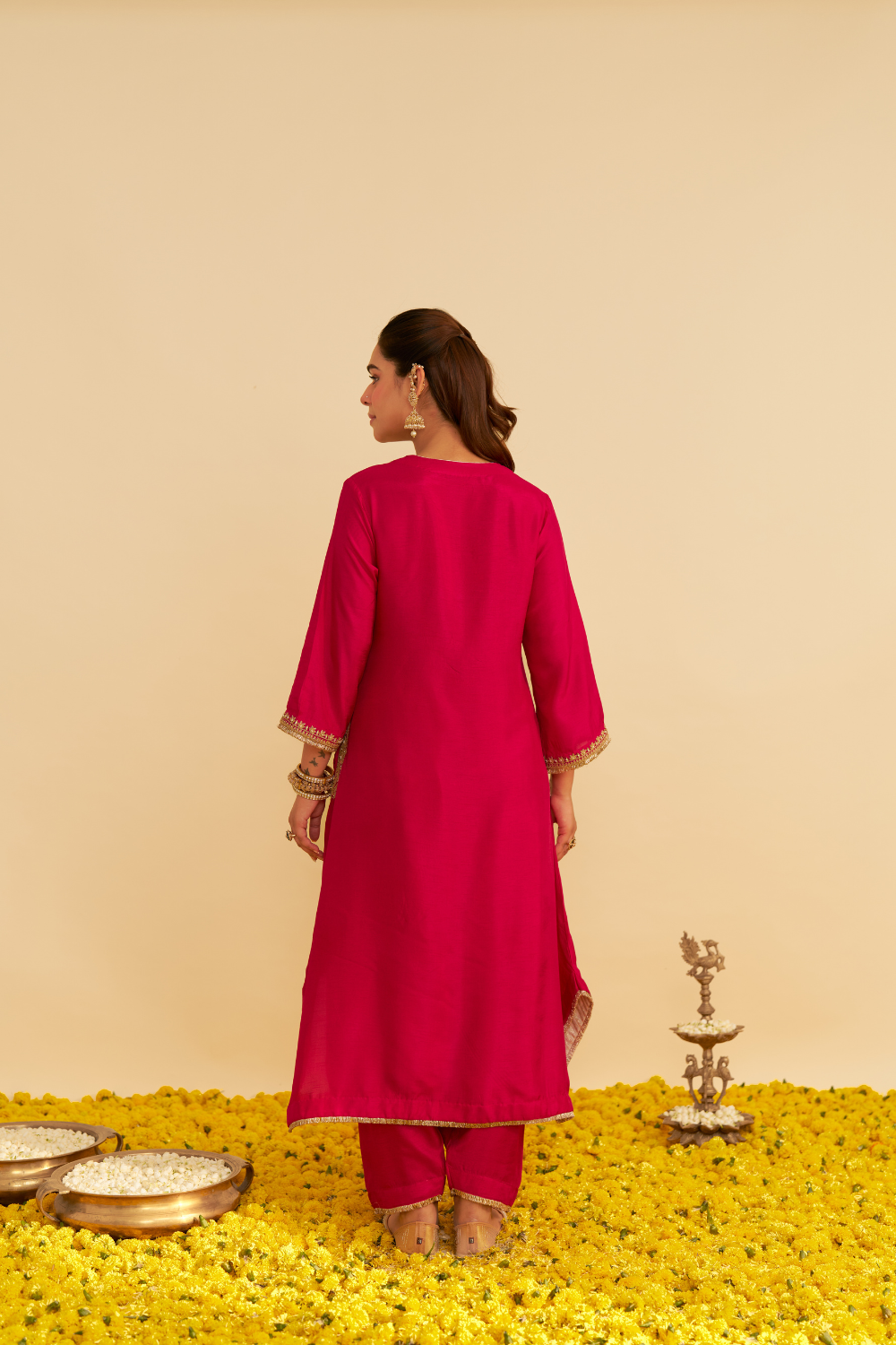 AMAYA - LONG KAFTAN WITH SALWAR  AND DUPATTA