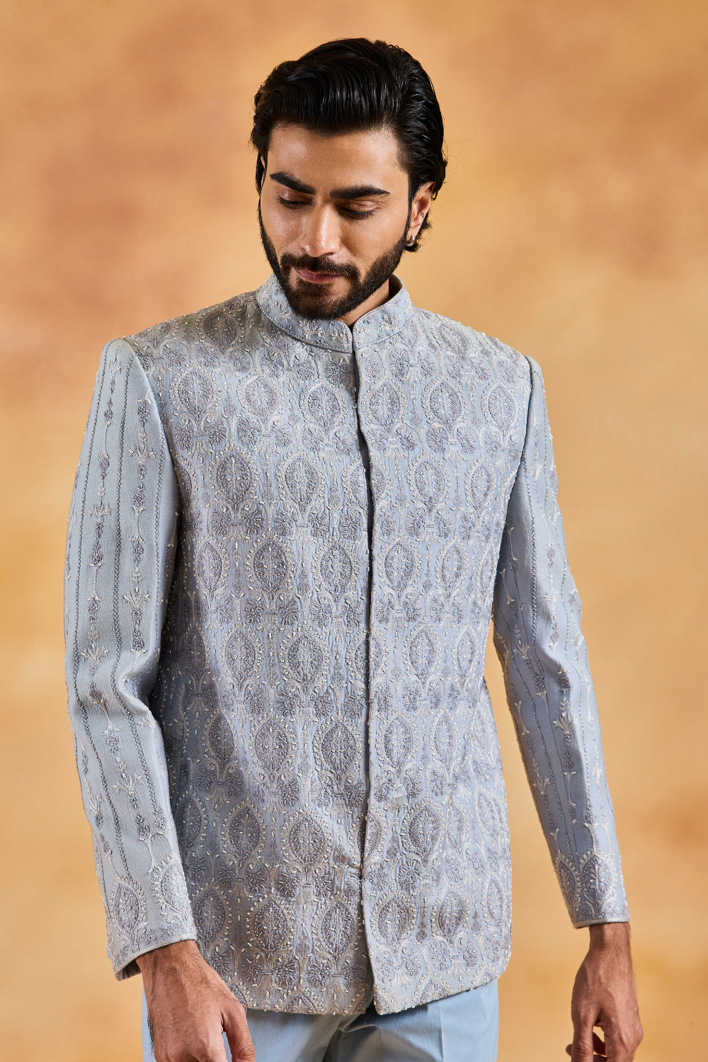 Powder Blue Jodhpuri Suit Set