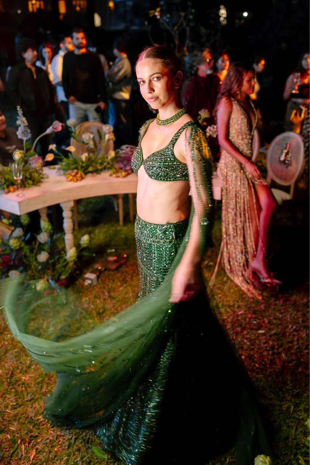 Emerald Élan Lehenga Set