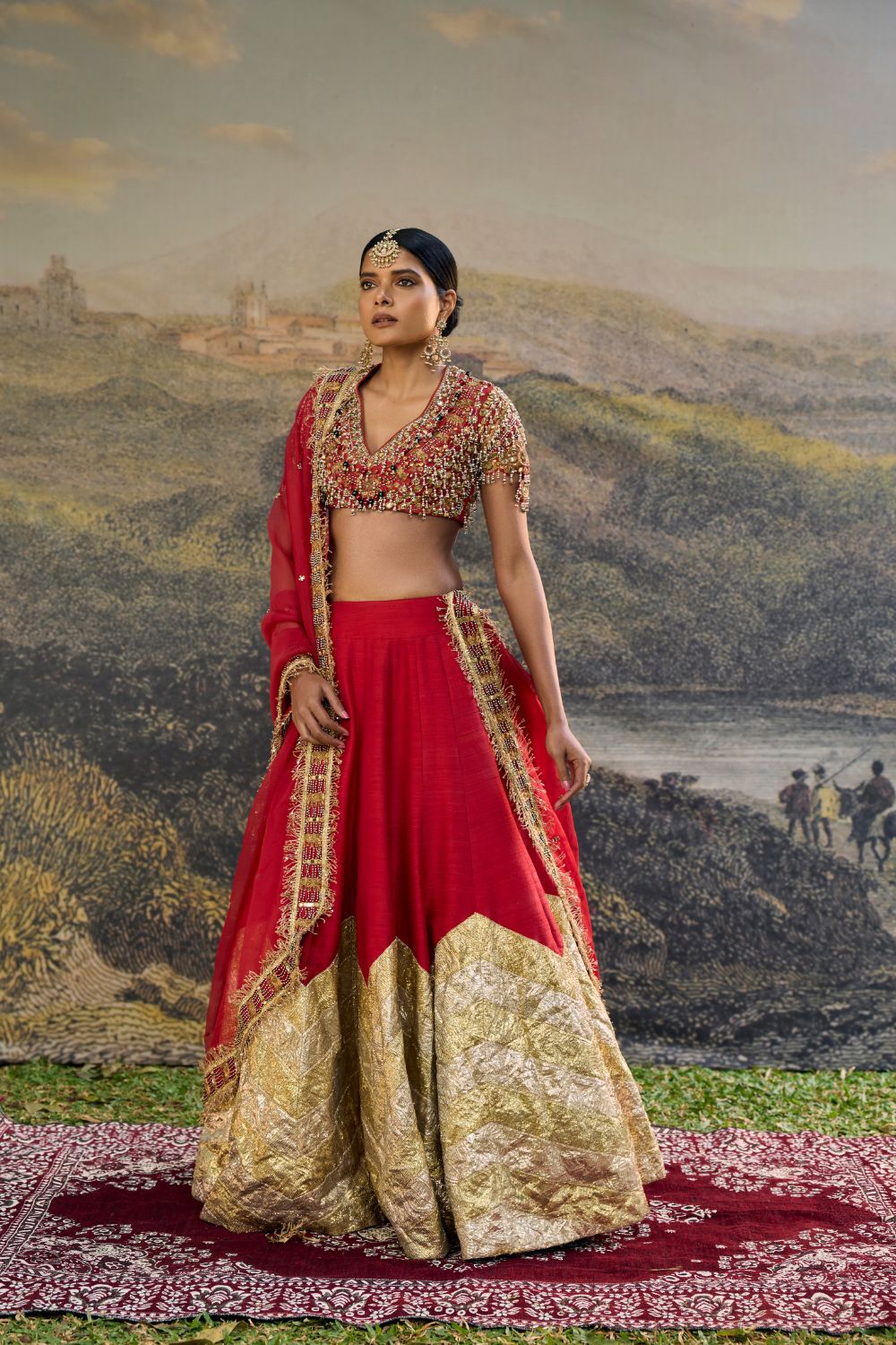 Lalima Jadau Lehenga Set