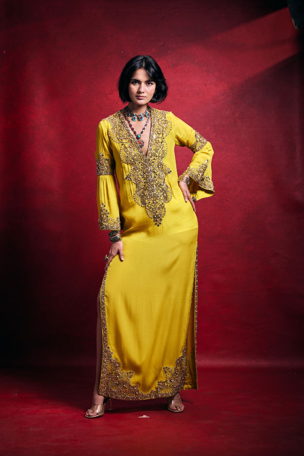 YELLOW KAFTAN