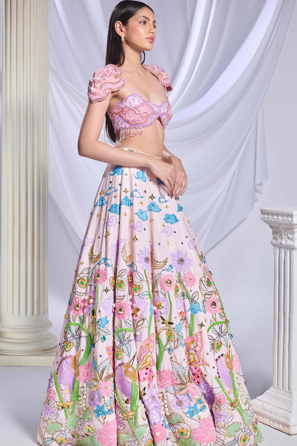 Whimsical wonderland lehenga set