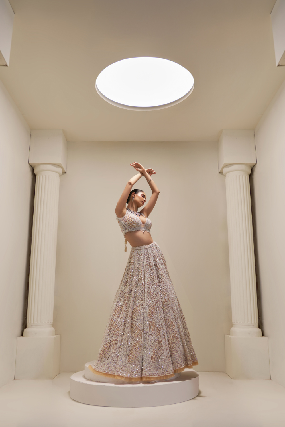 Ecru Elysian Lehenga Set