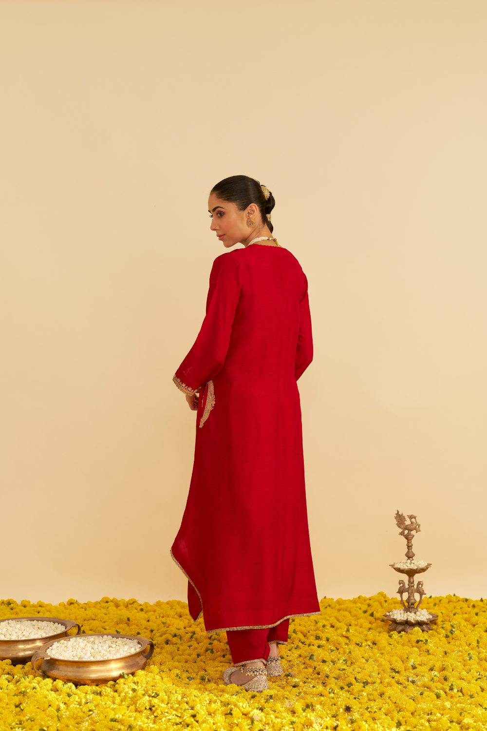 AMAYA - LONG KAFTAN WITH SALWAR  AND DUPATTA