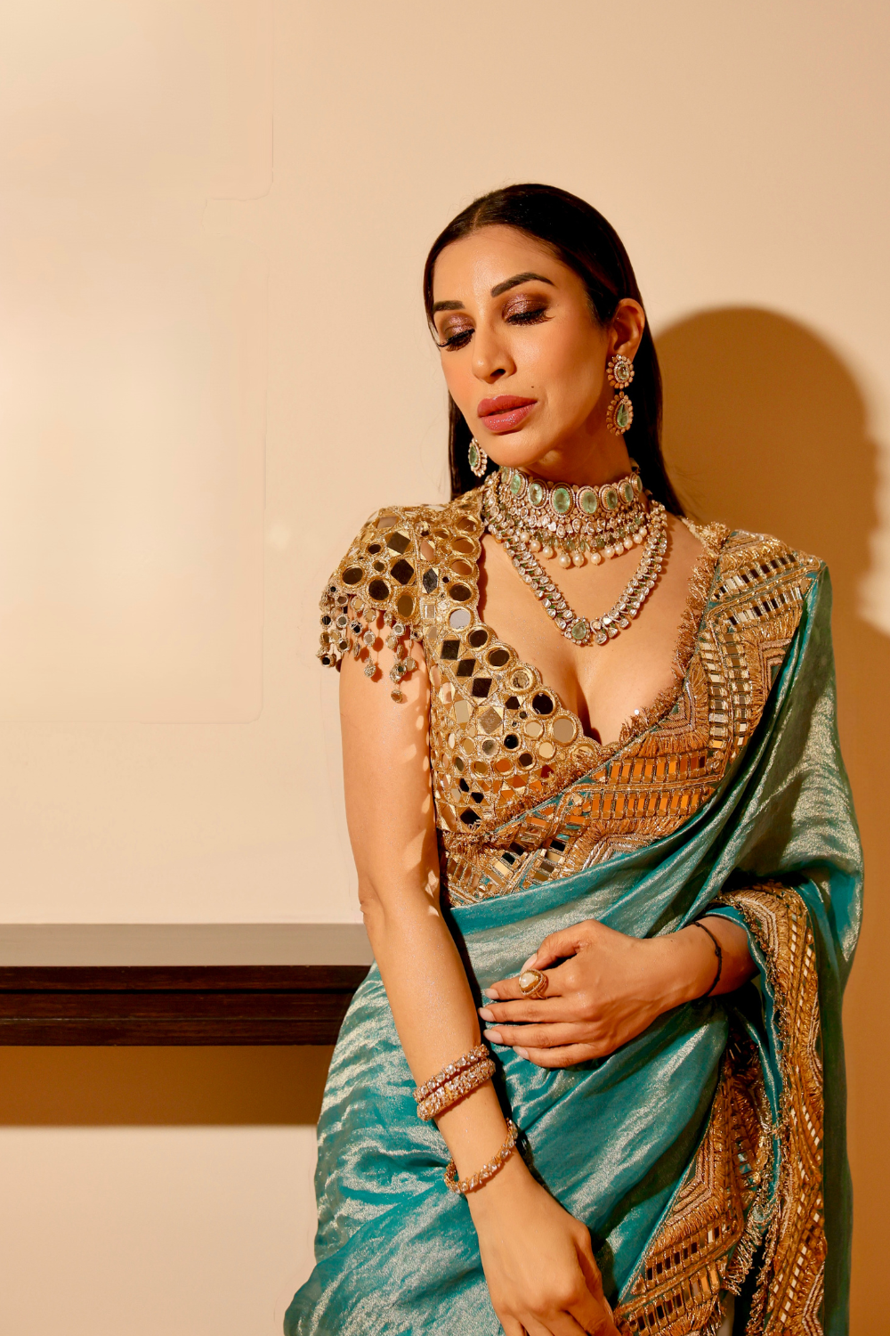 Sophie Choudry in Neelima Saree Set