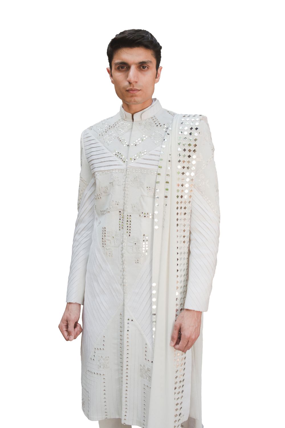 REFLEX SHERWANI IVORY
