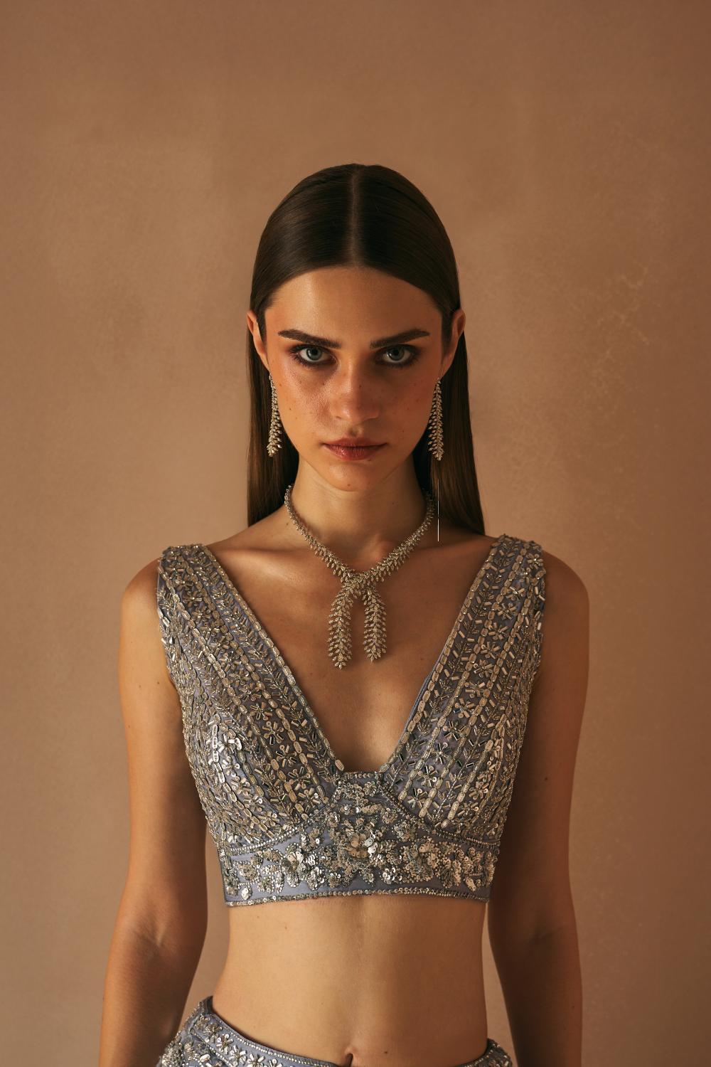 Twilight Smoke Lehenga Set