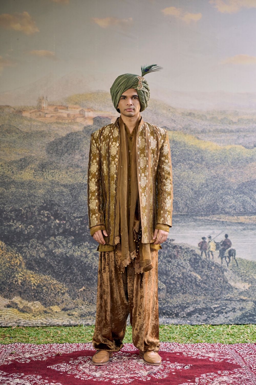 Zarvika Brocade Bundi Set