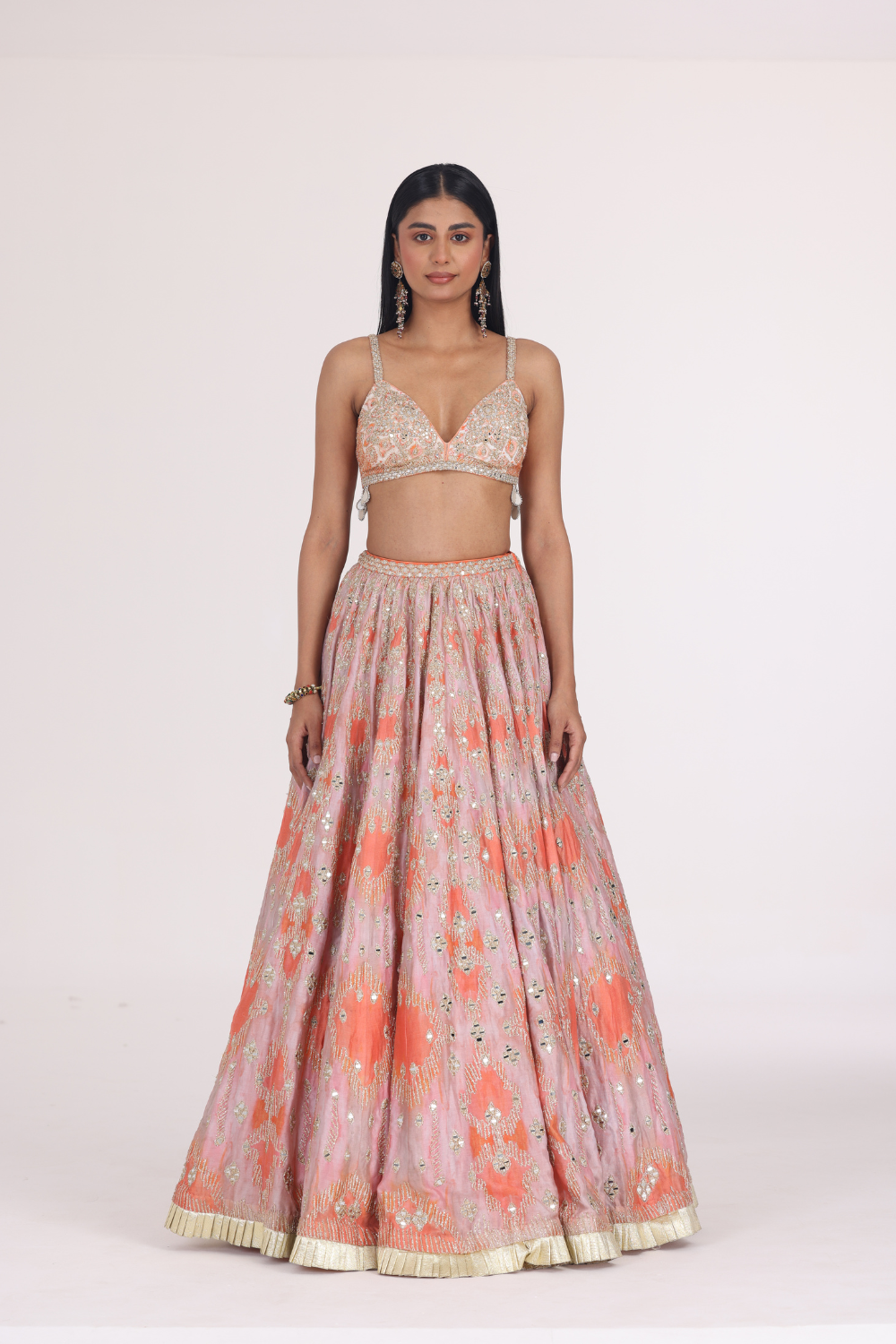 Muted Hues Printed Lehenga