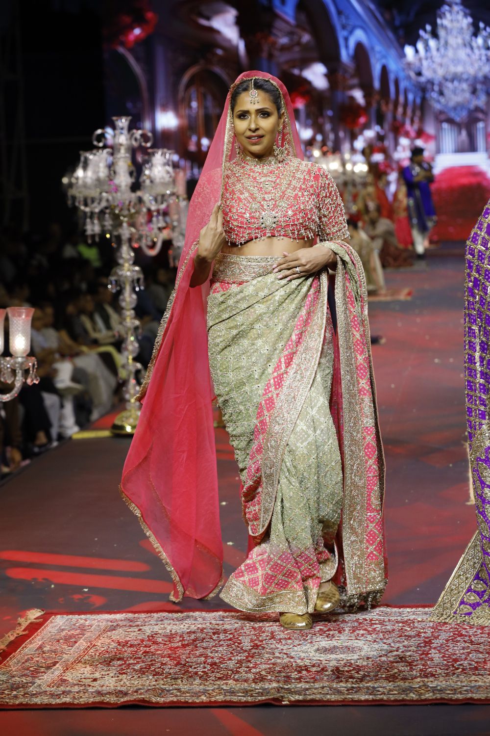 Gulnaar Ombré Saree Set