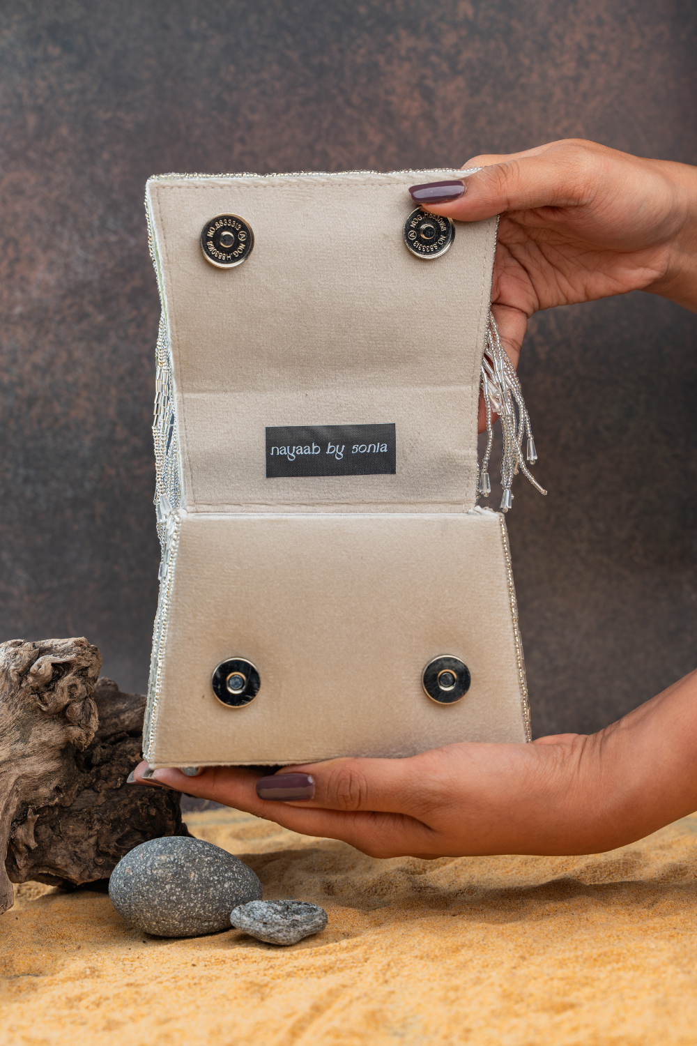 Salli En vie Mini Kasse Tassel Silver
