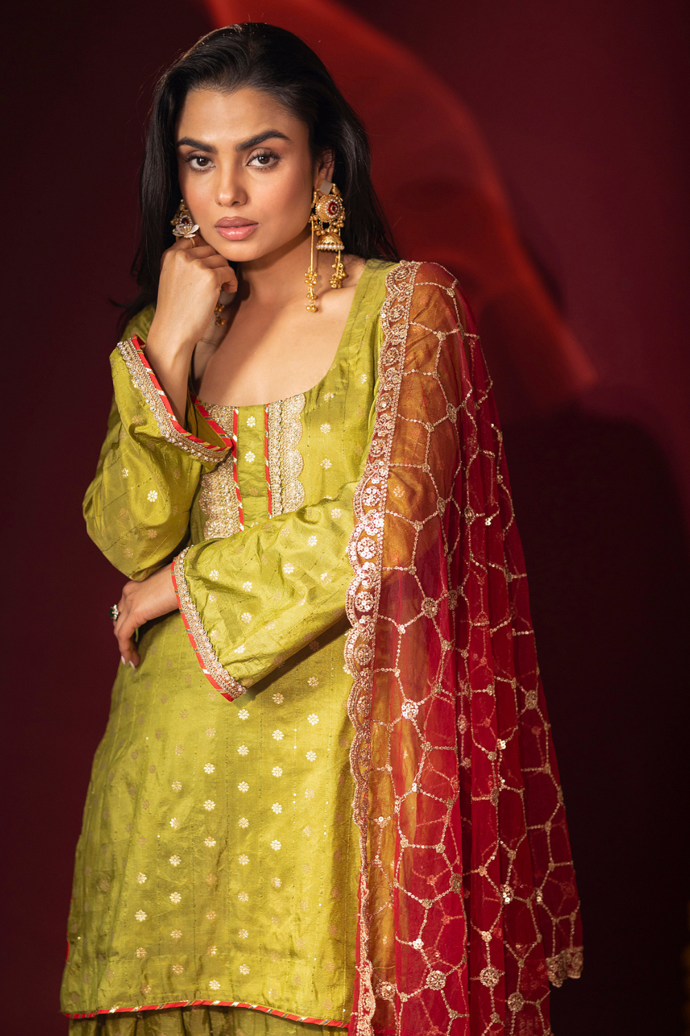 Green Kurta and Salwar Set