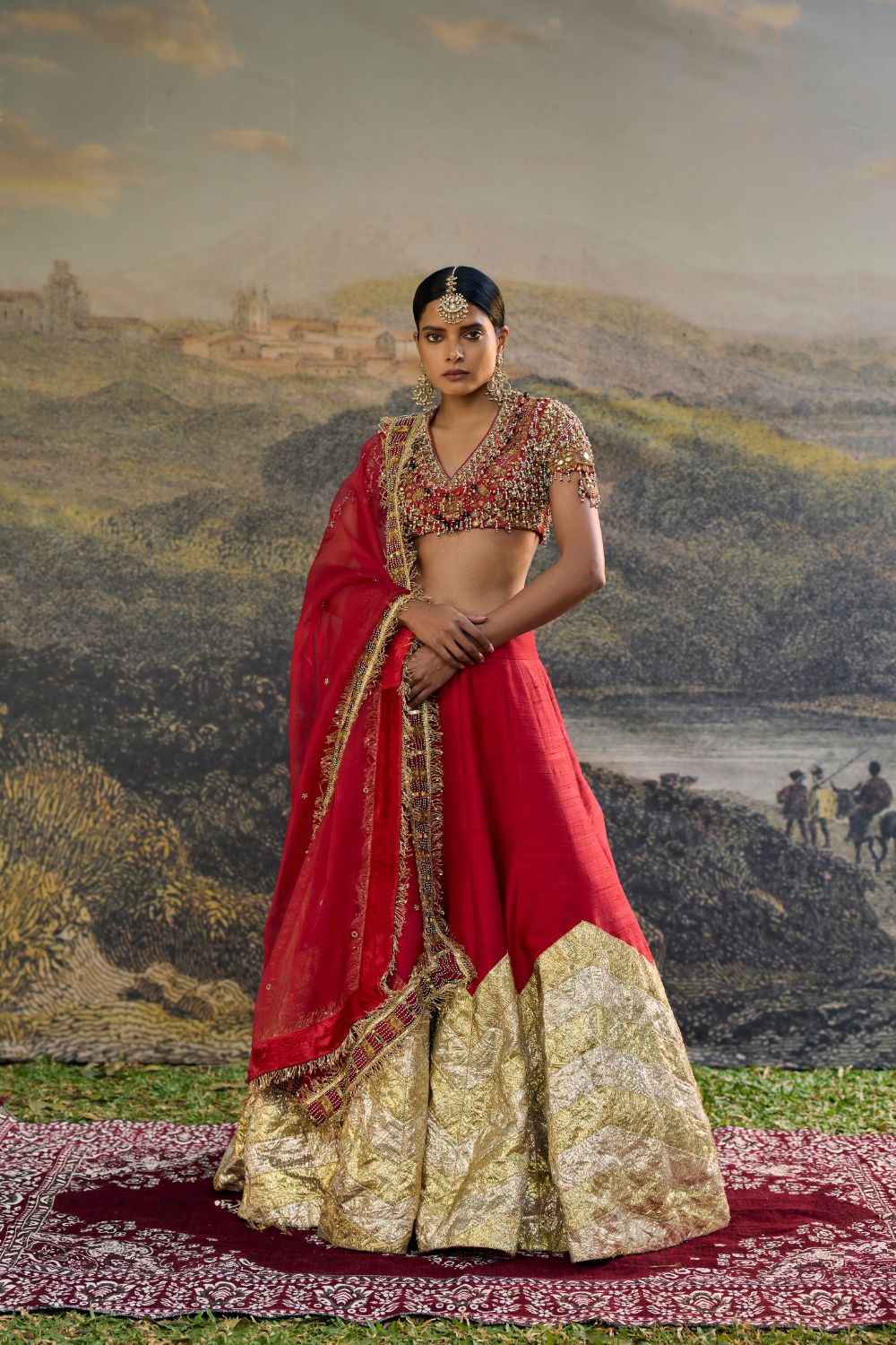 Lalima Jadau Lehenga Set