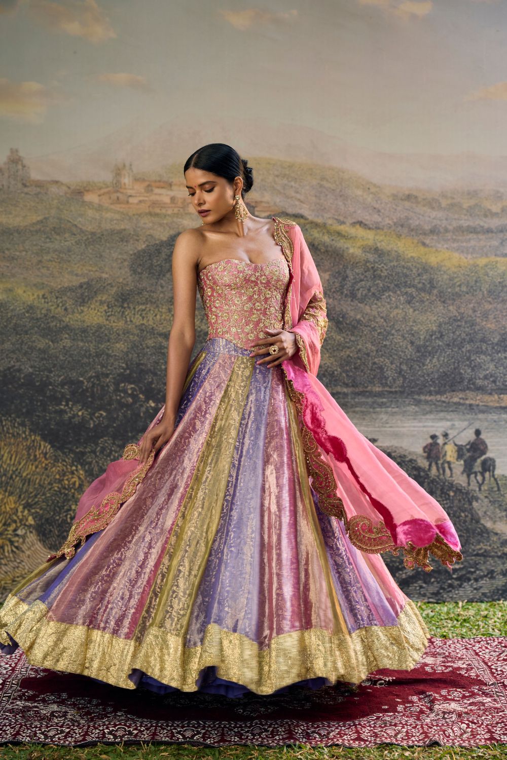 Rangoli Zari Lehenga Set