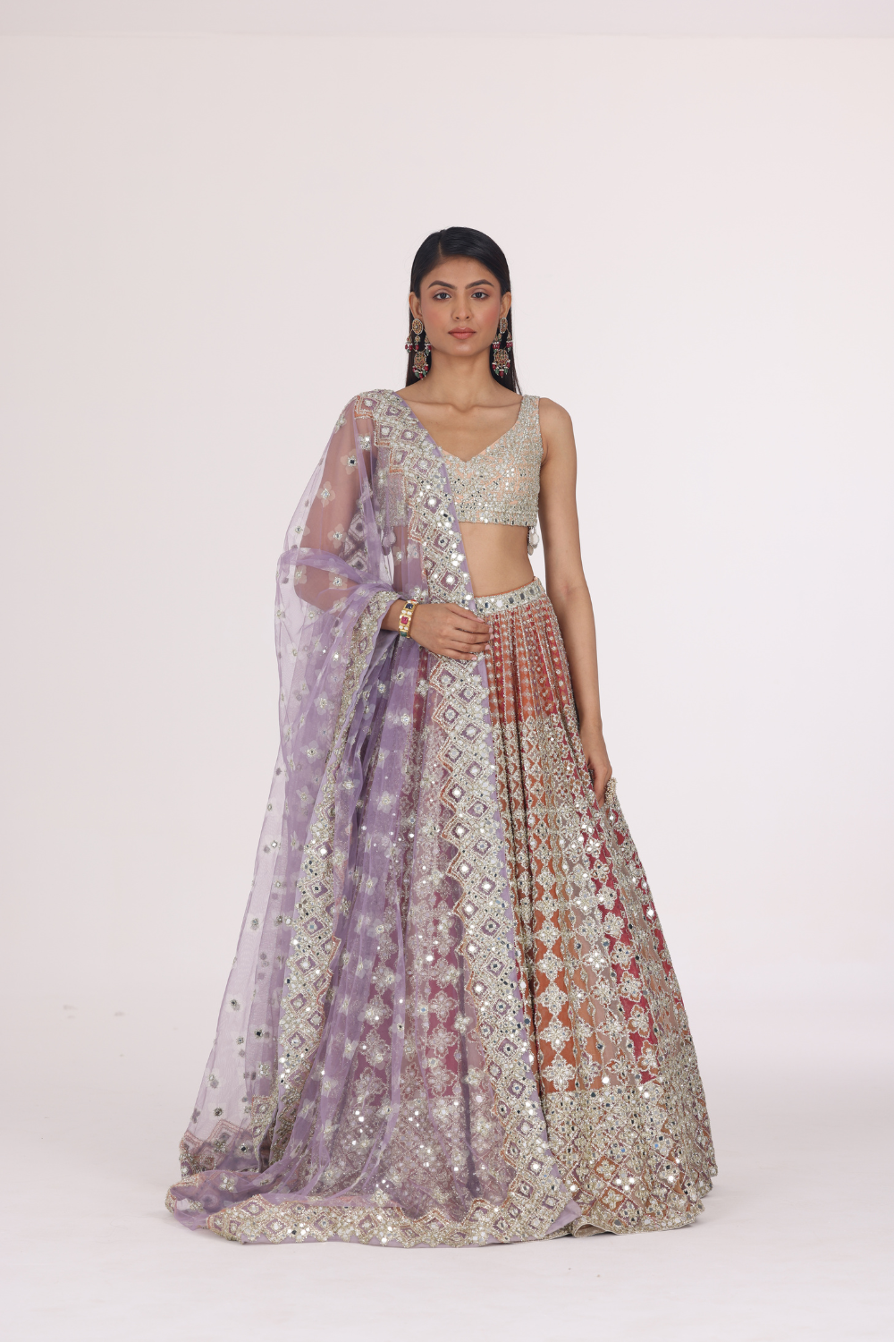 Warm Hues Multicolour Lehenga