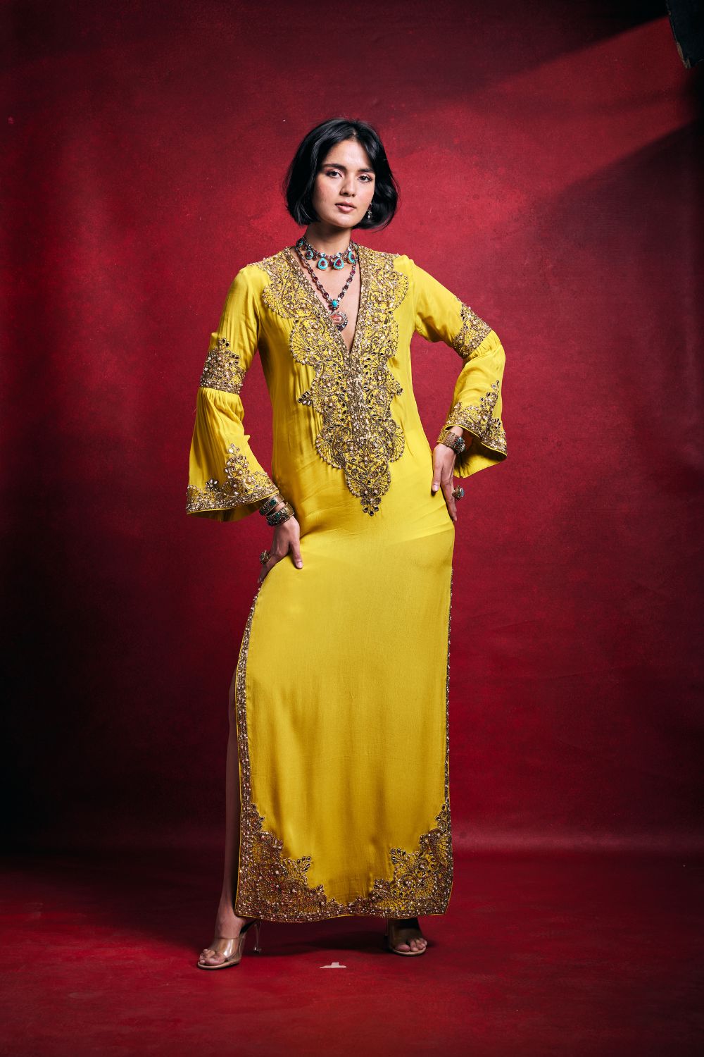 YELLOW KAFTAN