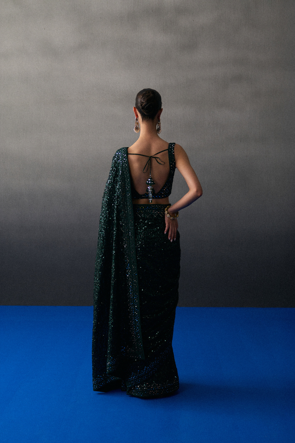 Green Sangeet Saree