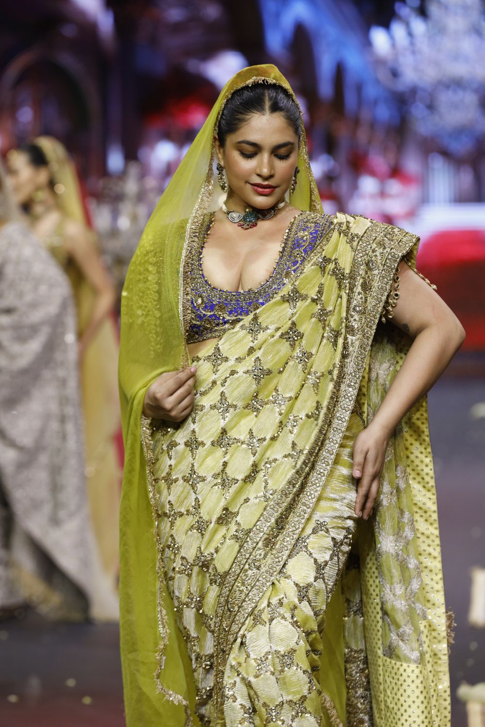 Neelkanthi Noor Saree Set