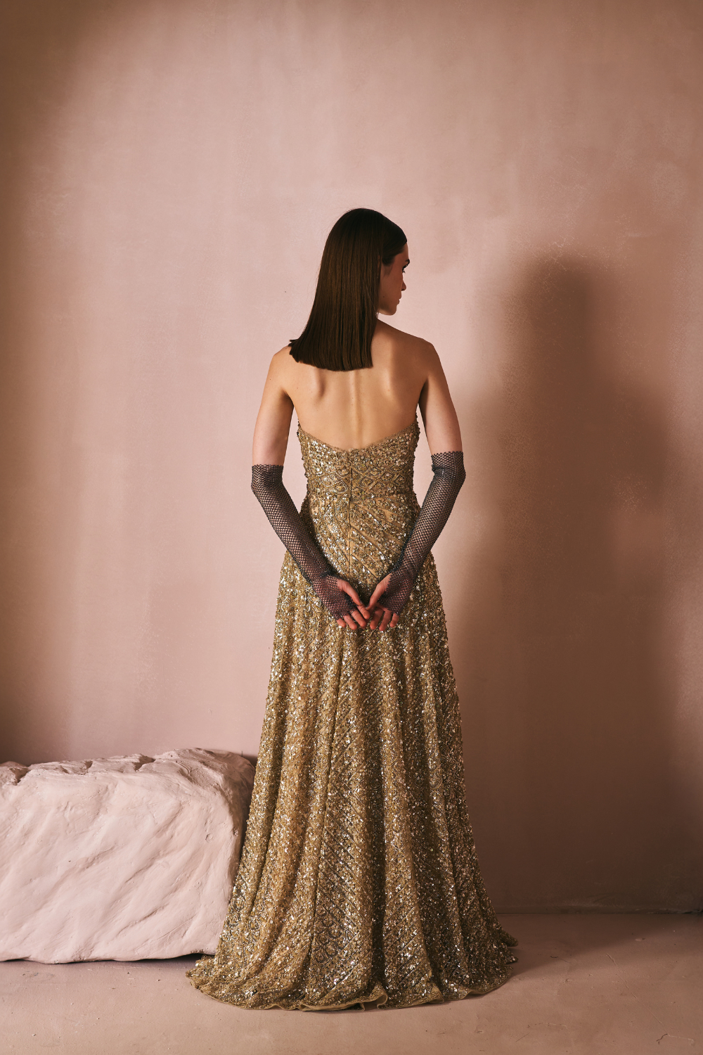 Antique Gold Dust Gown