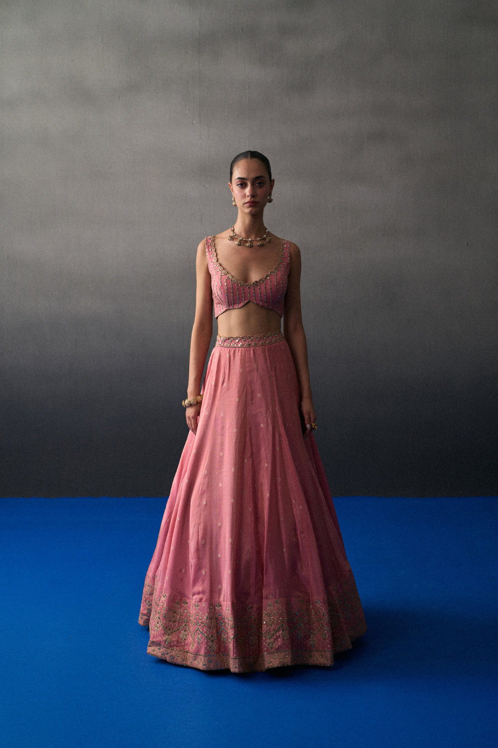 Gajri Benarasi Festive Lehenga