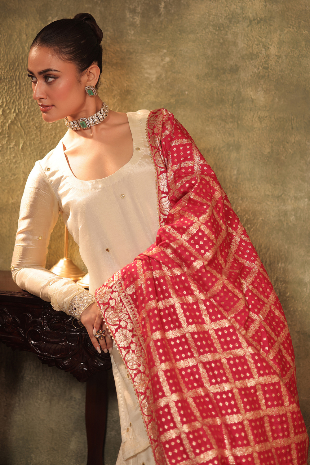 Tissue Kurta Sharara Set