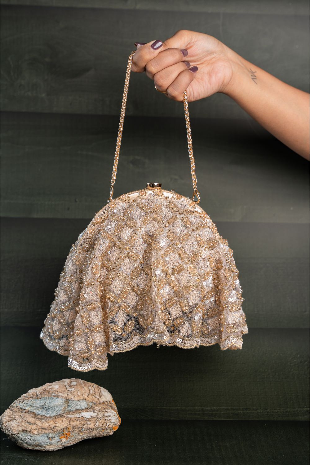 Drape Diva Batua Gold