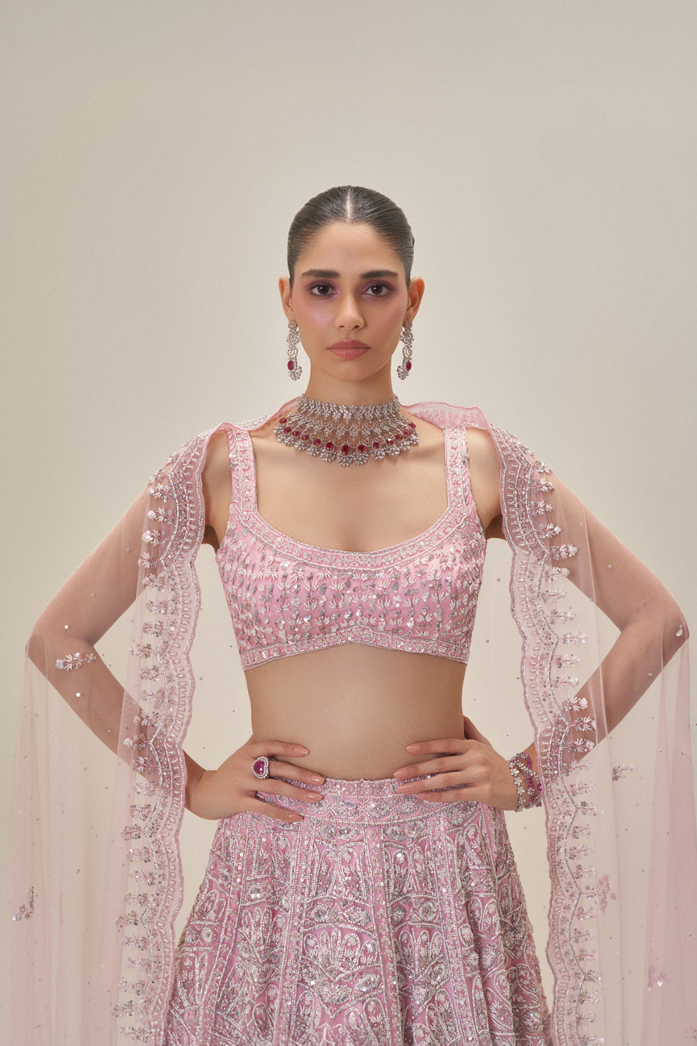 Blush Reverie Lehenga set