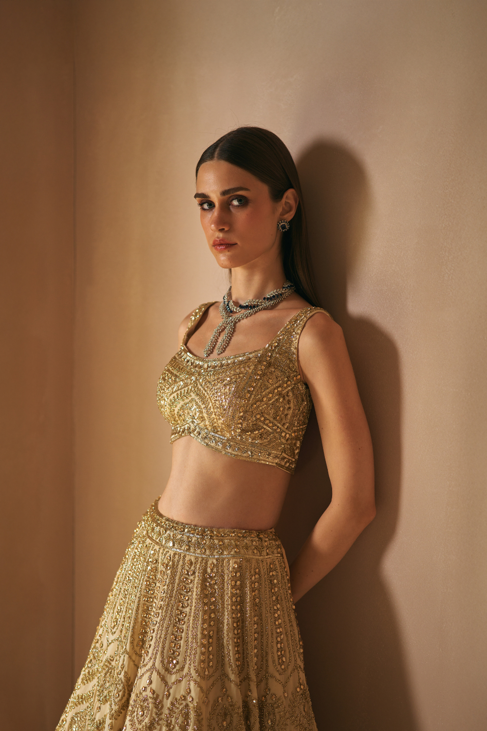 Champage Mirage Lehenga Set