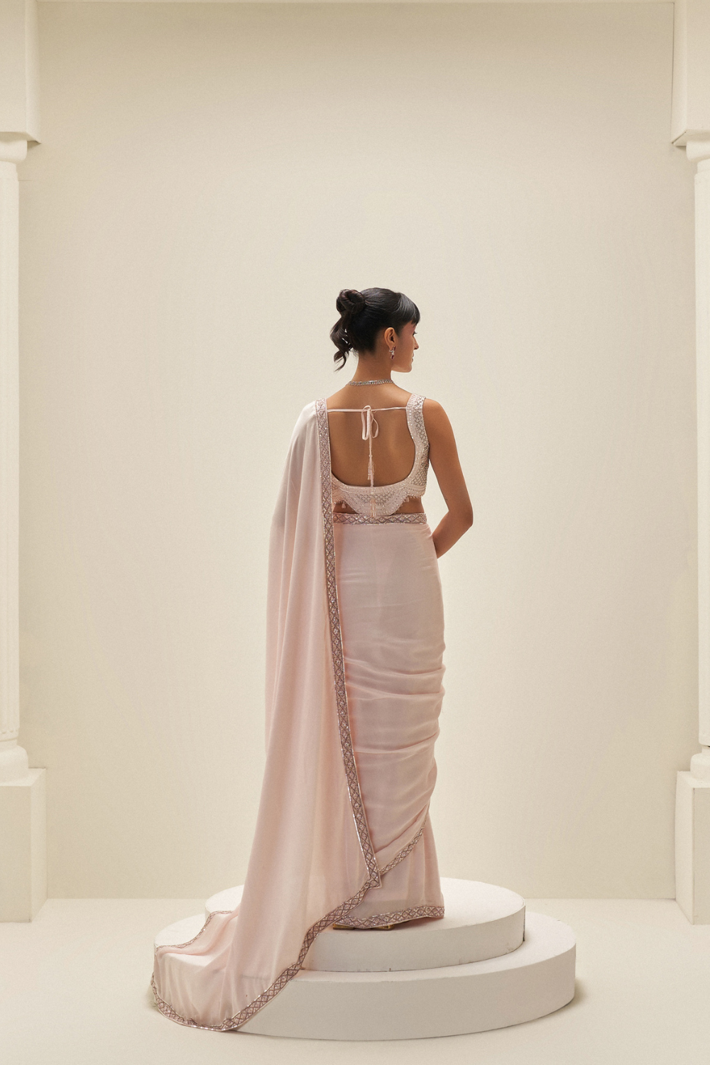 Blush Mirage Saree Set
