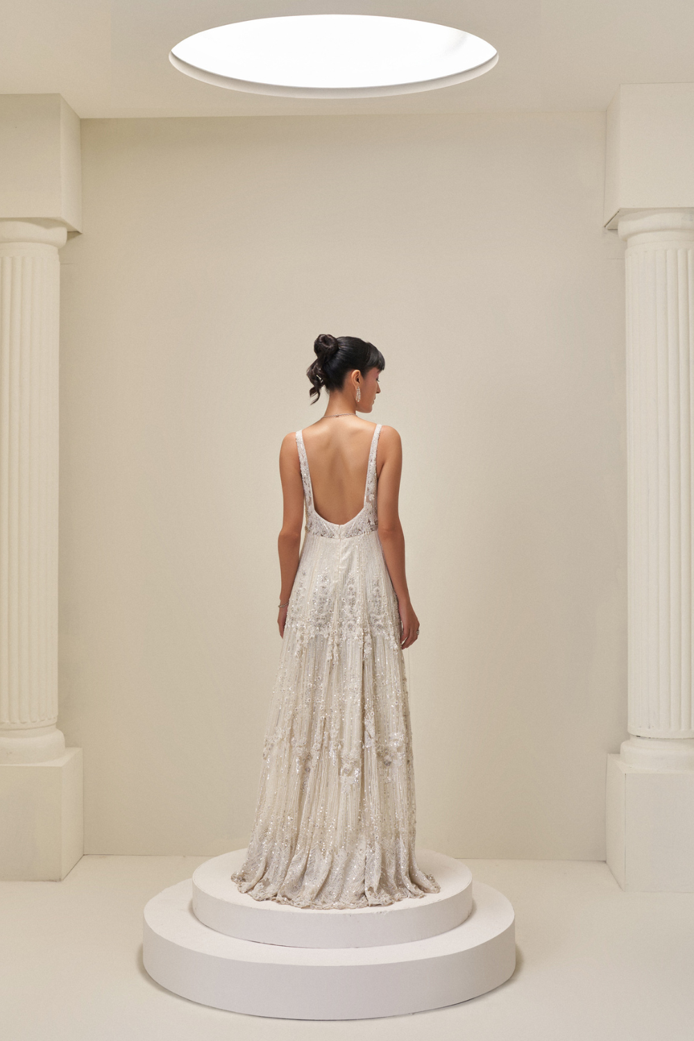 White Reverie Embroidered Gown