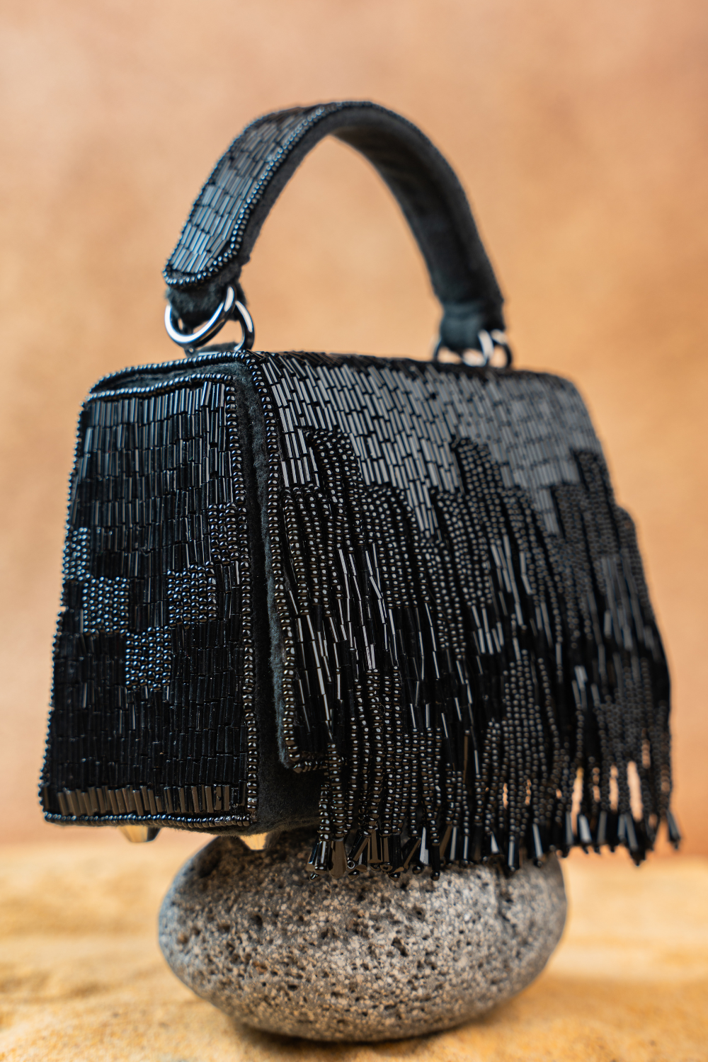 Salli En vie Mini Kasse Tassel Black