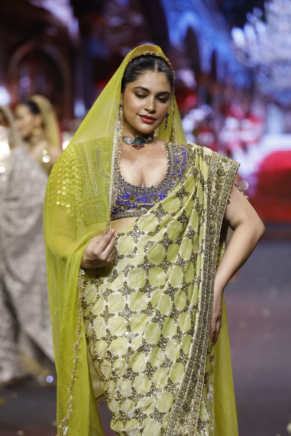 Neelkanthi Noor Saree Set