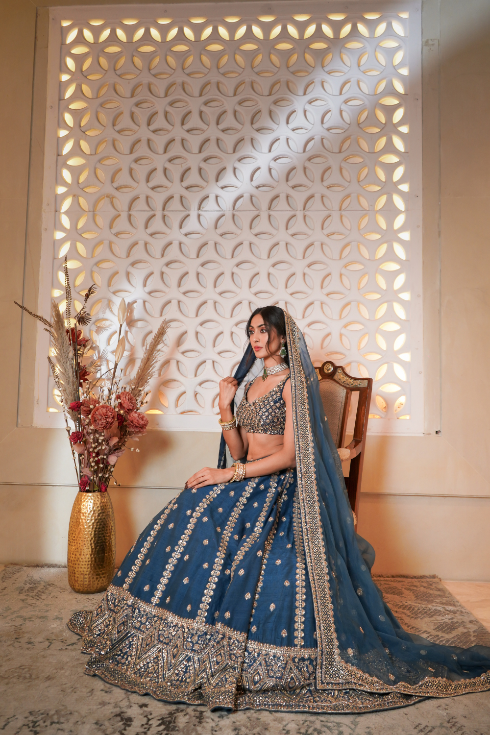 Blue Lehenga Set