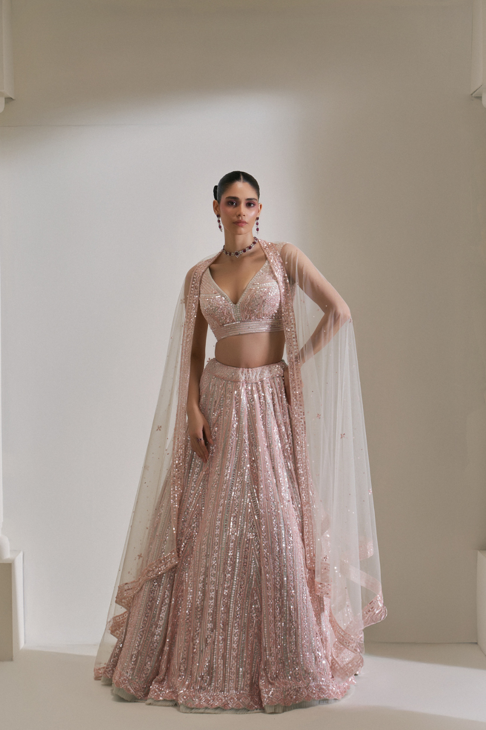 Rose Luminance Lehenga set