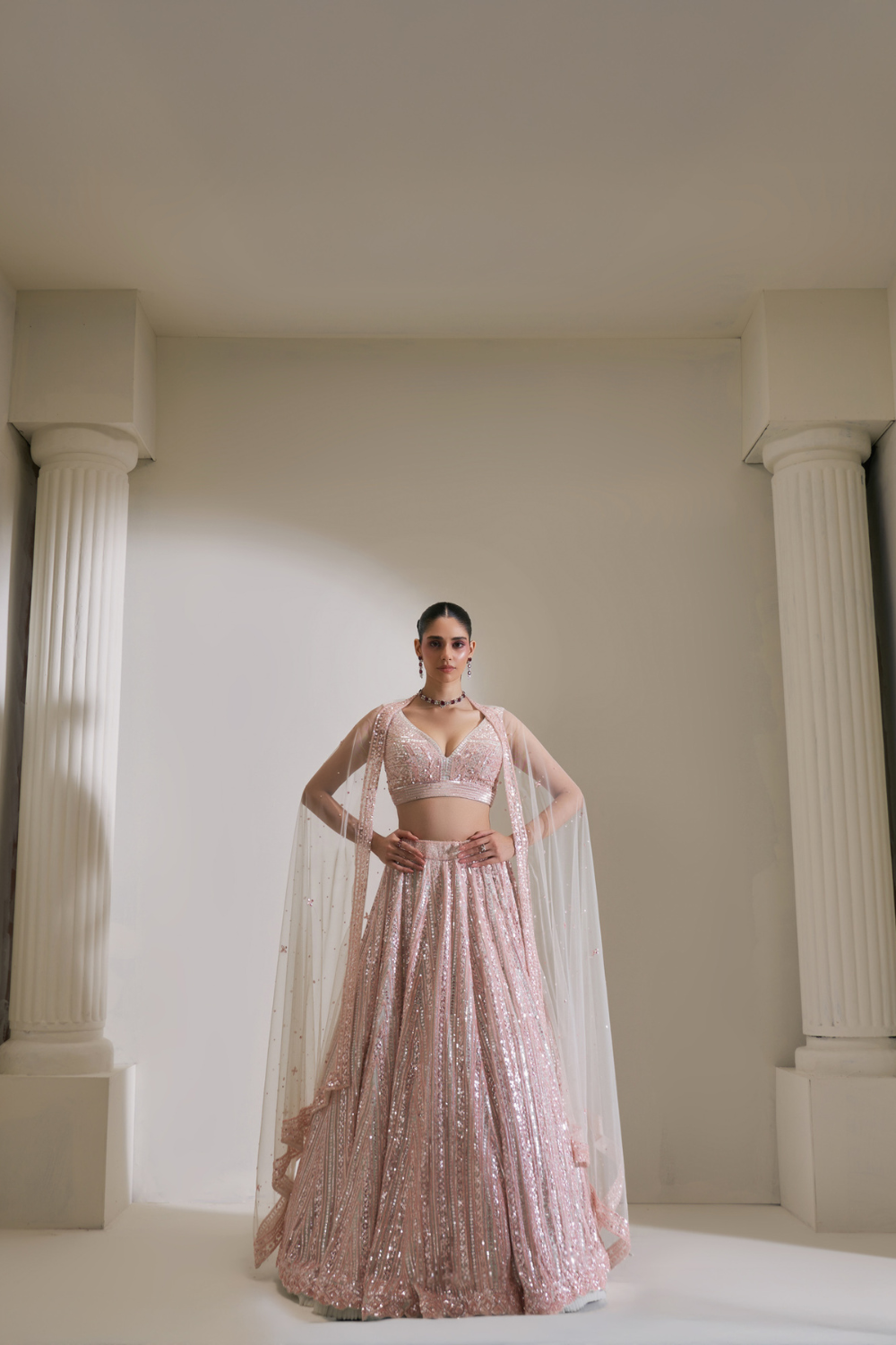 Rose Luminance Lehenga set