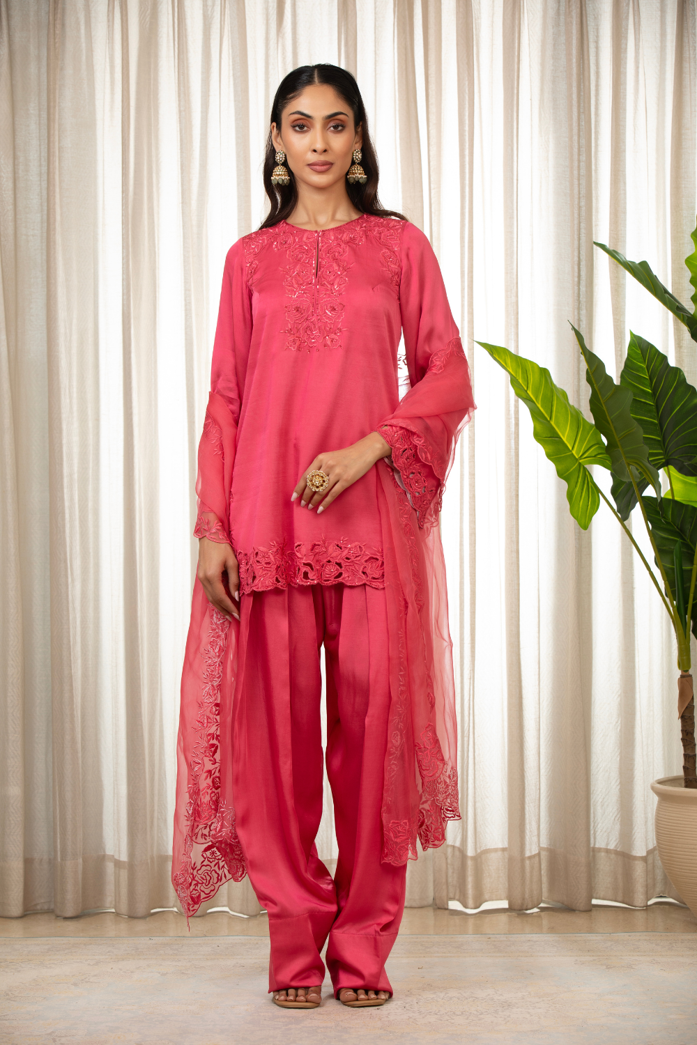 Kashmiri Pink Richa Set