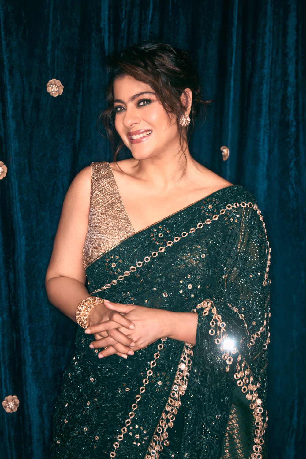 Kajol in Vanamala Saree Set
