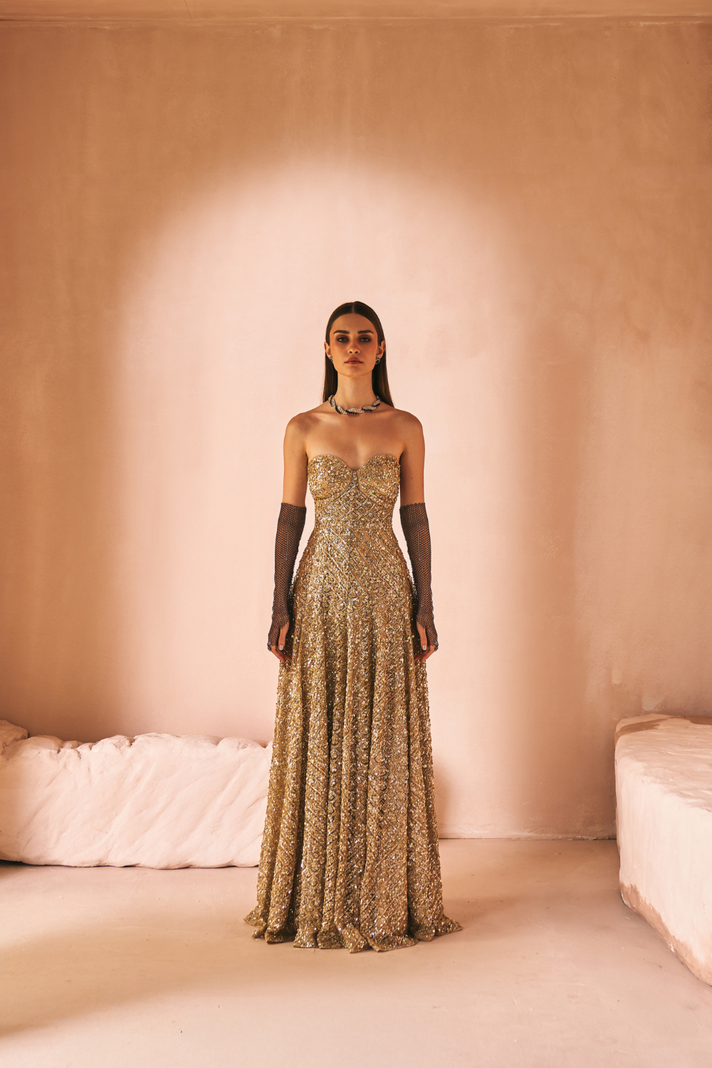 Antique Gold Dust Gown