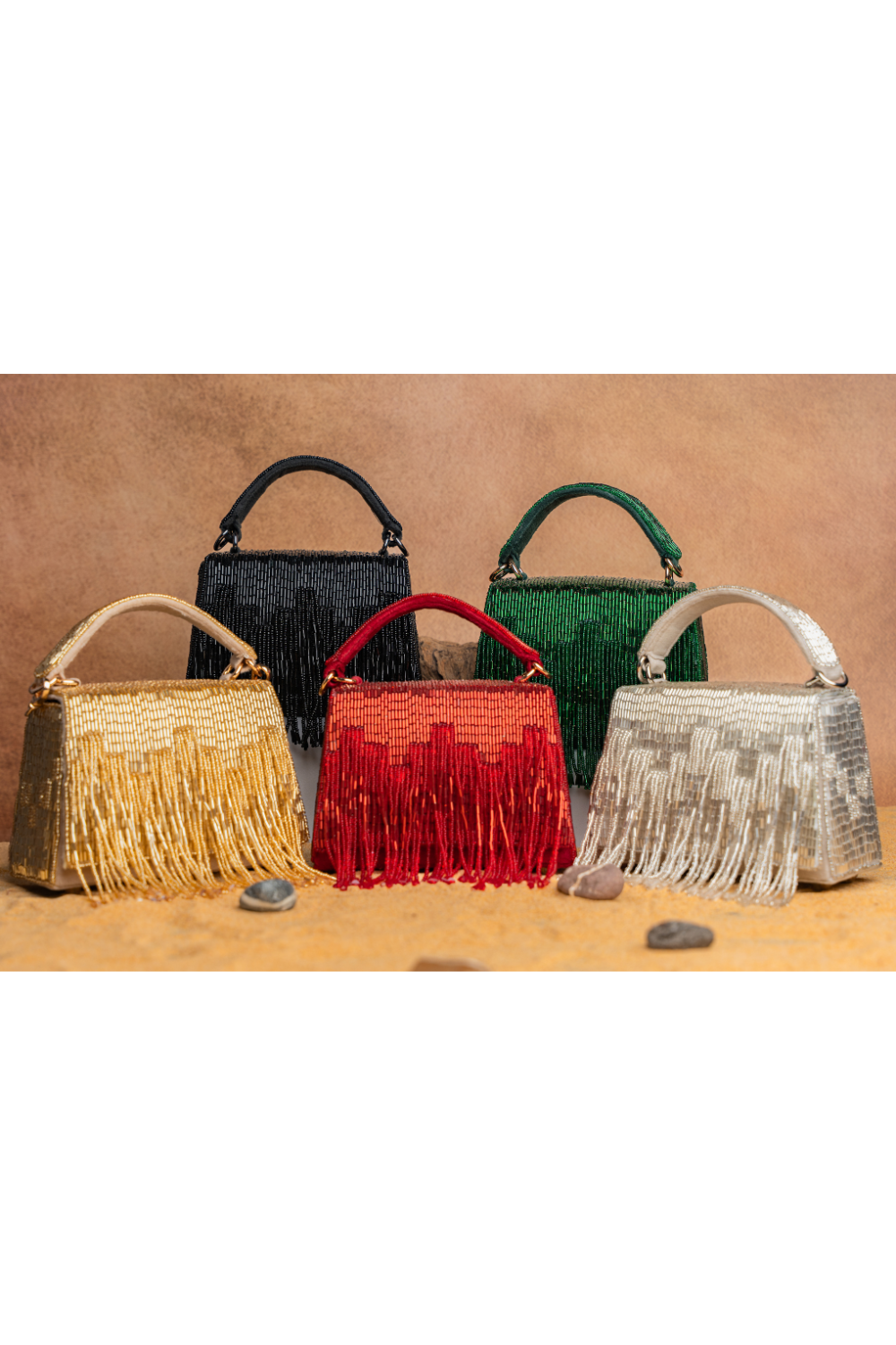Salli En vie Mini Kasse Tassel Gold