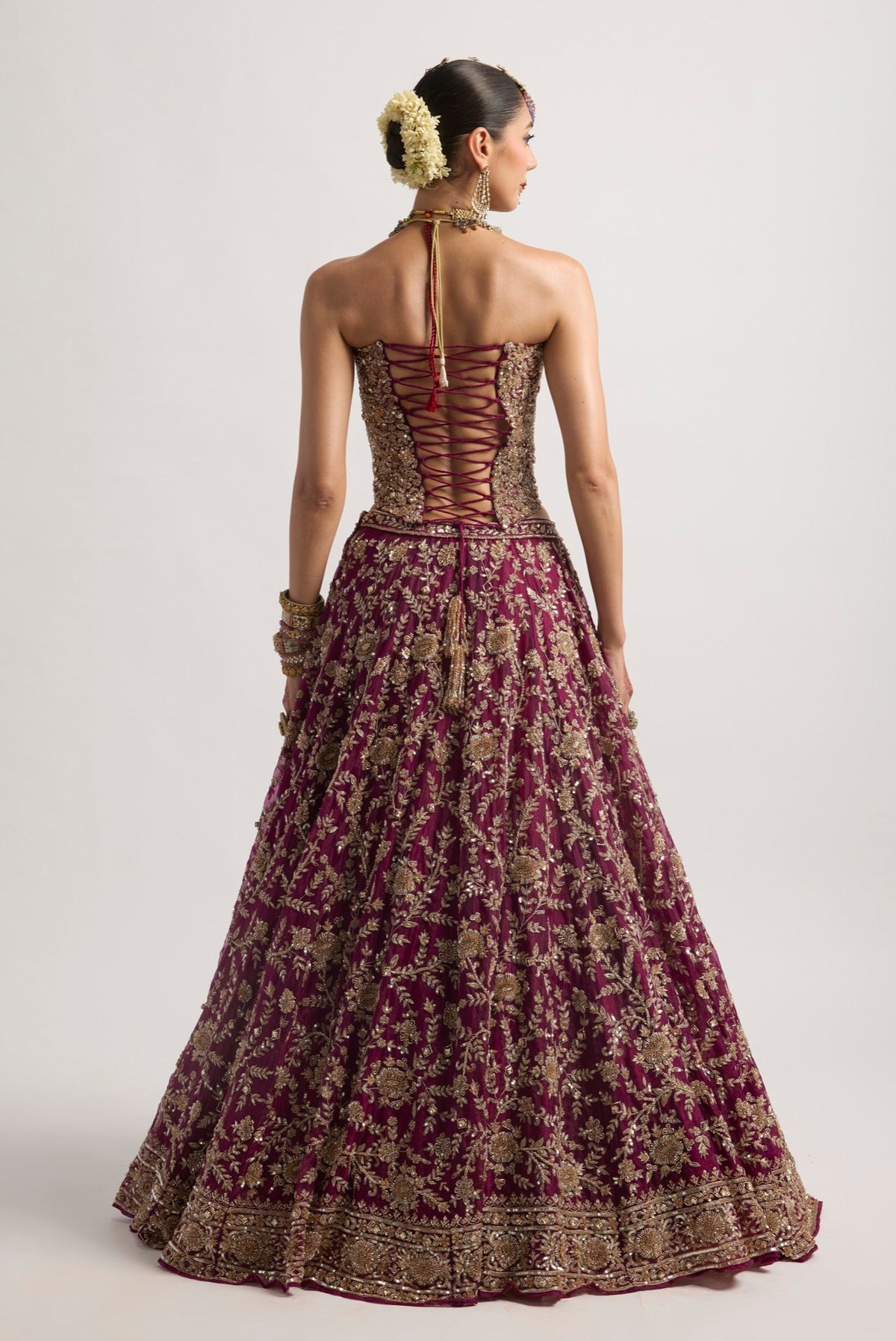 AMEERA WINE LEHENGA